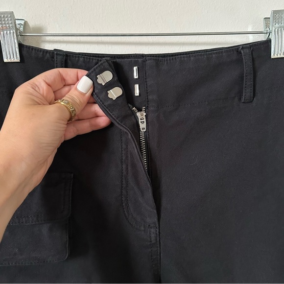 Wilfred Aritzia High-Rise Twill Picture Black Cargo Pants Size 4 - Picture 8 of 10